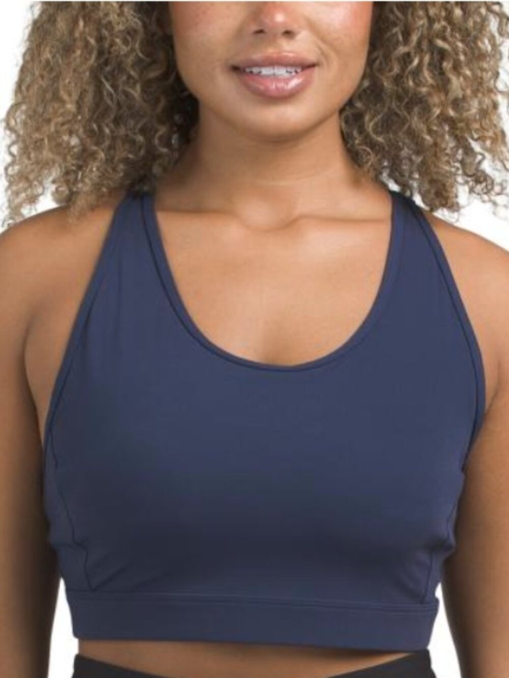 NWT Fair Harbor Women's The Corliss Sports Bra in Navy Size Large